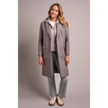HOODED COAT IN GREY