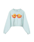 MAIN SQUEEZE CROP KARA CREW
