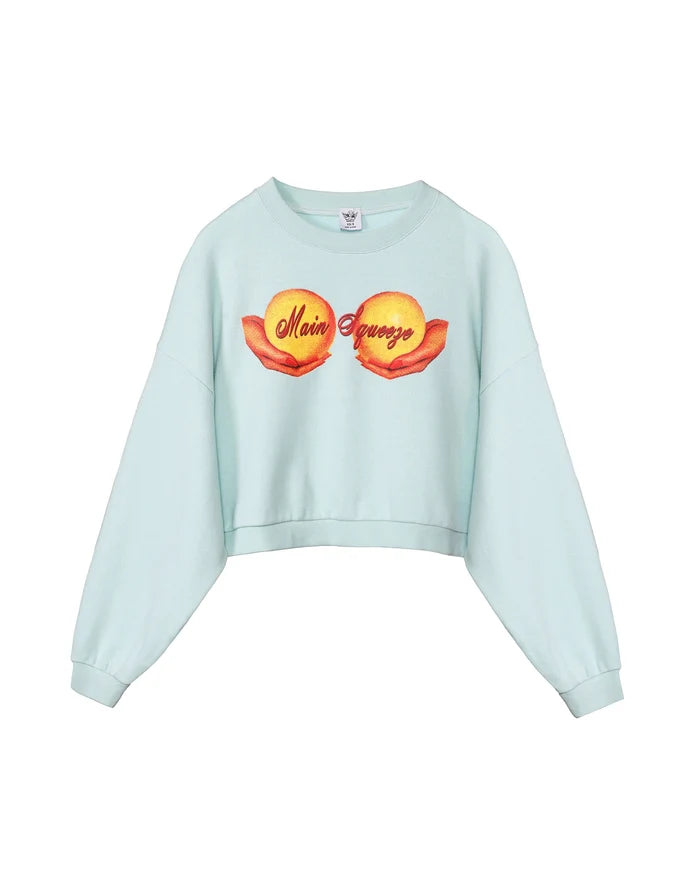 MAIN SQUEEZE CROP KARA CREW