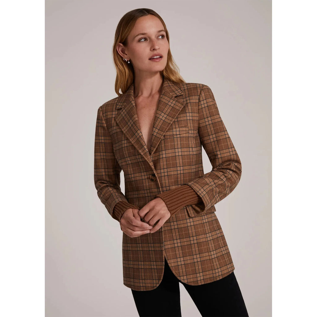 THE CITY PLAID BLAZER