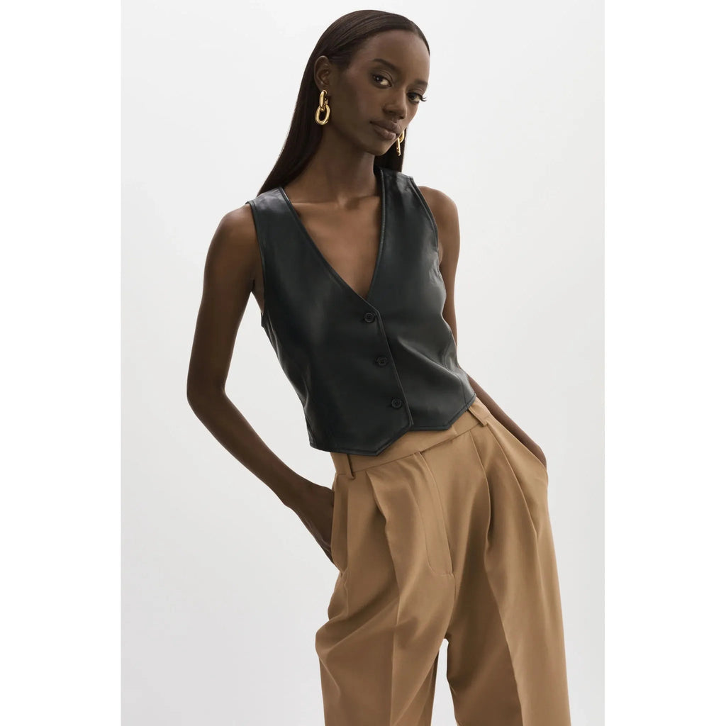 KALLIE LEATHER VEST