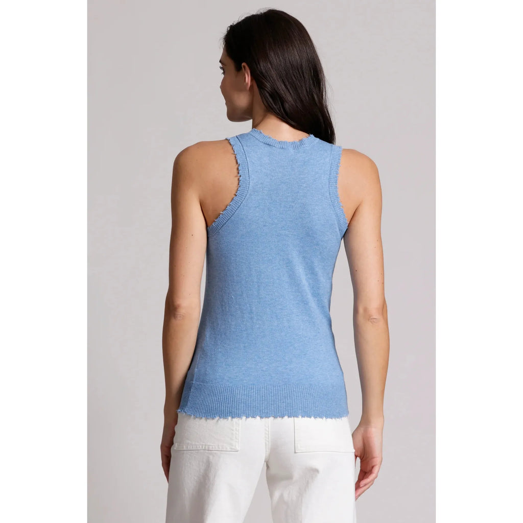 Cotton Cashmere Frayed Tank