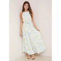 HALTER LINEN DRESS