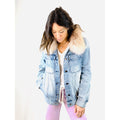 Janie Jean Jacket in Natural Fur