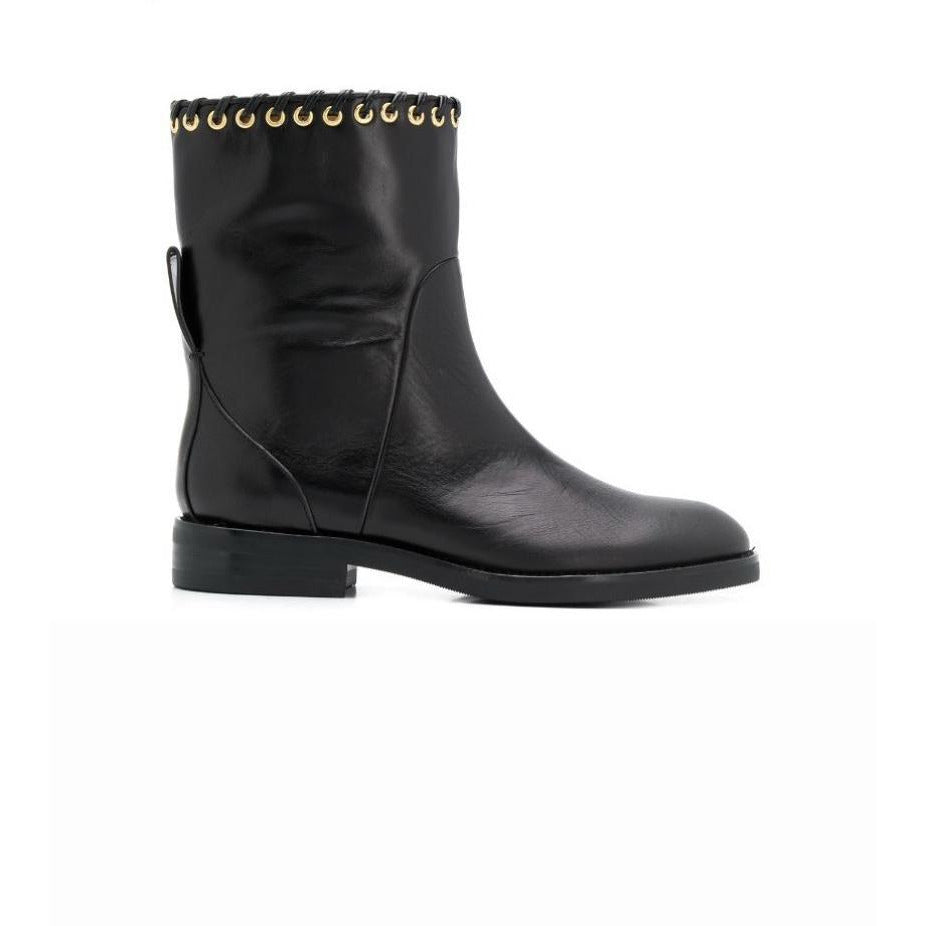 Gold Detail Calf Boot